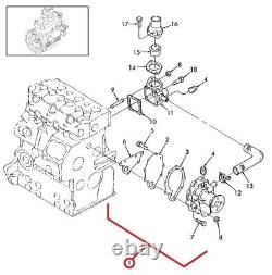 Pompe à eau 87761578 compatible avec les chargeuses compactes de la série L, LS et LX de New Holland