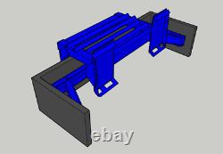 Raclette de cour pour chargeuse télescopique Skidsteer 50mm Jcb John Deere Massey Case