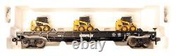 Railking'gauge 1' 70-76042 Caterpillar Flat Car Avec Cat 226 Skid Steer Loader