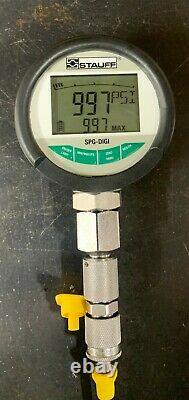 Stauff Digital Pressure Test Kit 0-600 Bar (8820 Psi) 2m Test Hose Plastic Case
