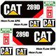 Sticker Decals Kit Graphique Pour Caterpillar Cat 289d Compact Track Loader