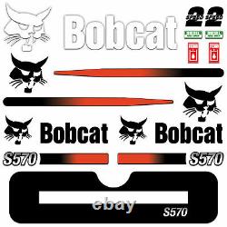 Sticker Graphique Bob Cat Kit De Décal Pour Bobcat S570 Skid Steer Loader