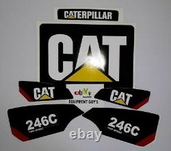 Sticker Set Skid Steer Caterpillar Cat Decal Kit Loader 246c 2 Vitesse