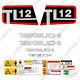 Takeuchi Tl 12 Skid Steer Decal Kit Équipement Autocollants Tl12 Tl12