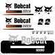 Toute Modèle S450 S510 S530 S550 S570 S590 Bobcat Autocollants Reproduction Skid Steer